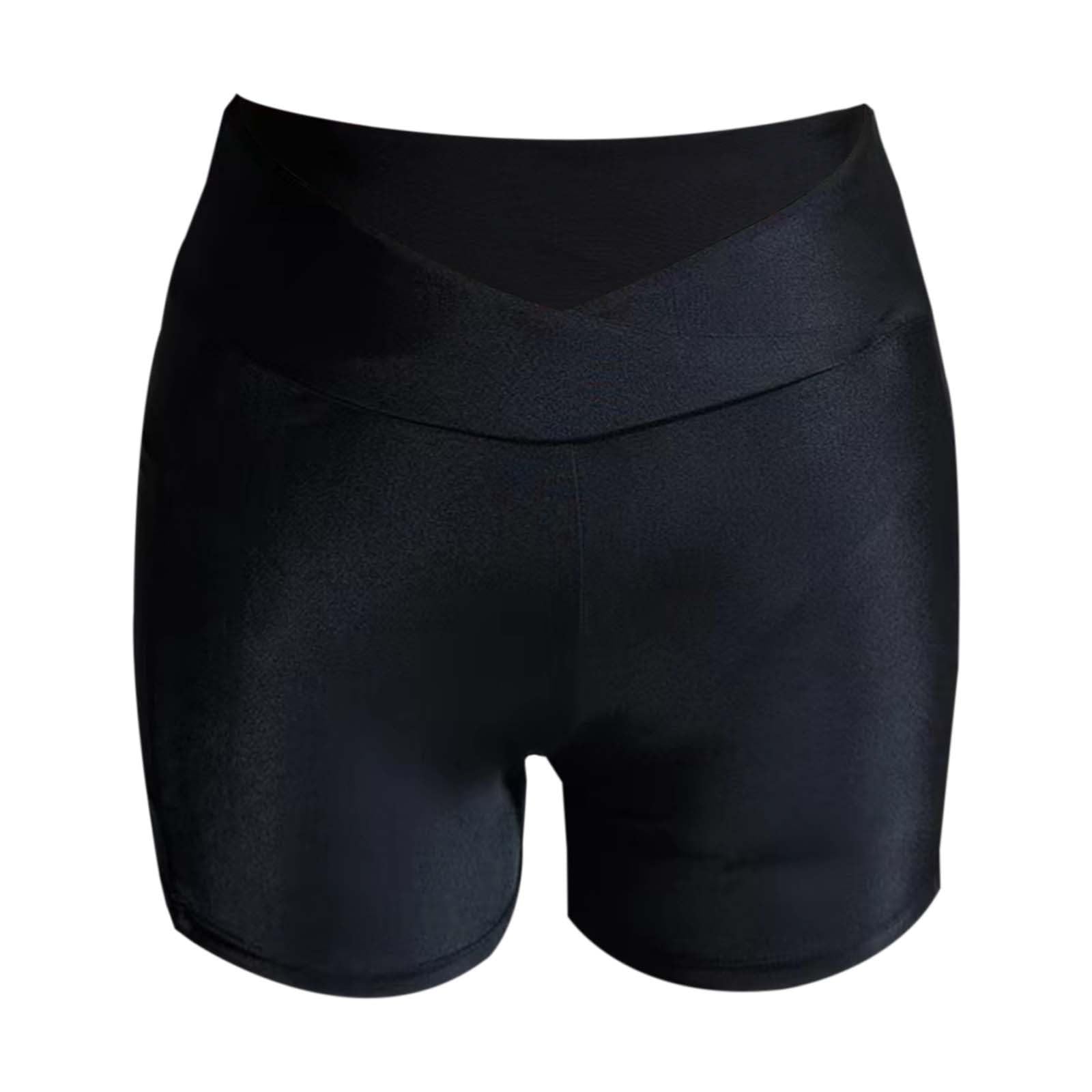 Short de Bain Femme, UV UPF50+ Maillot Culotte Bikini Taille Haute avec Poches Femme Respirable