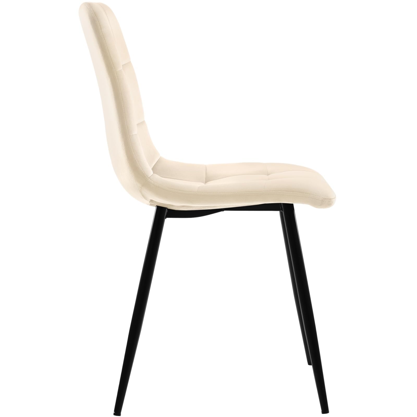 KOMHTOM Ensemble Table Salle à Manger avec 4 Chaises, Table à Manger 140x80 cm Motif Marbre, Chaises en Velours, Pieds Métalliques Réglables, pour Salon, Chambre, Cuisine (Beige, W)