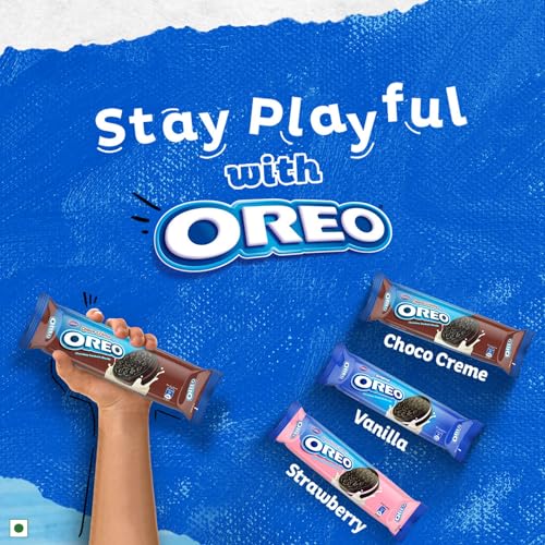 Image of Cadbury Oreo Chocolate Flavour Creme Sandwich Biscuit, 288.75 g Family Pack (Pack of 3)