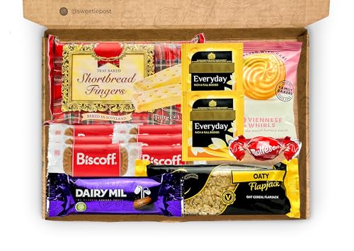 Afternoon Tea Hamper Gift Box | Afternoon Tea for One Letterbox Present | Afternoon Tea Hamper | Thank You Letterbox Gift Box | SweetiePost
