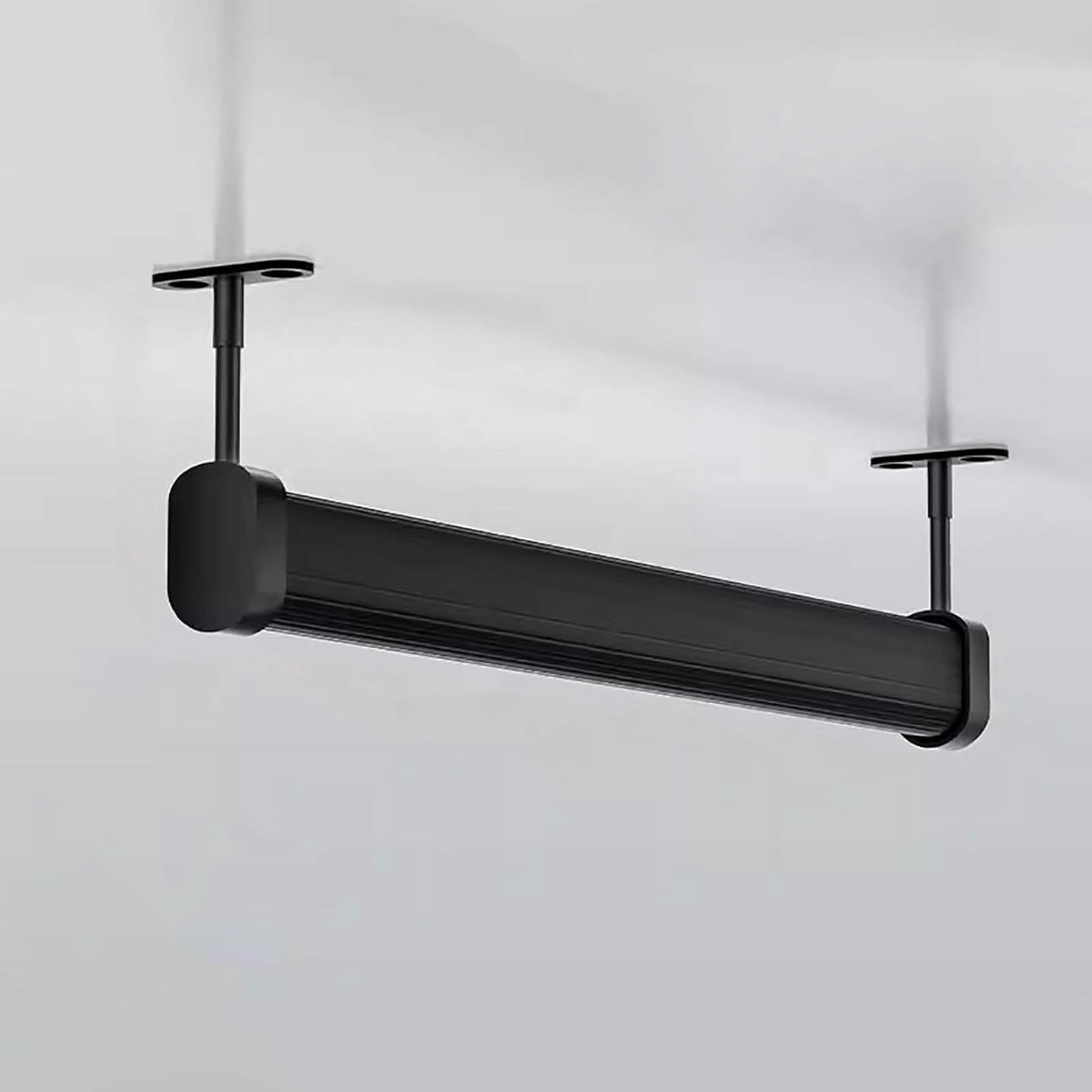 AYCDL Adjustable Heavy Duty Closet Rods for Space Saving Wardrobe,Black-30in/76.2cm
