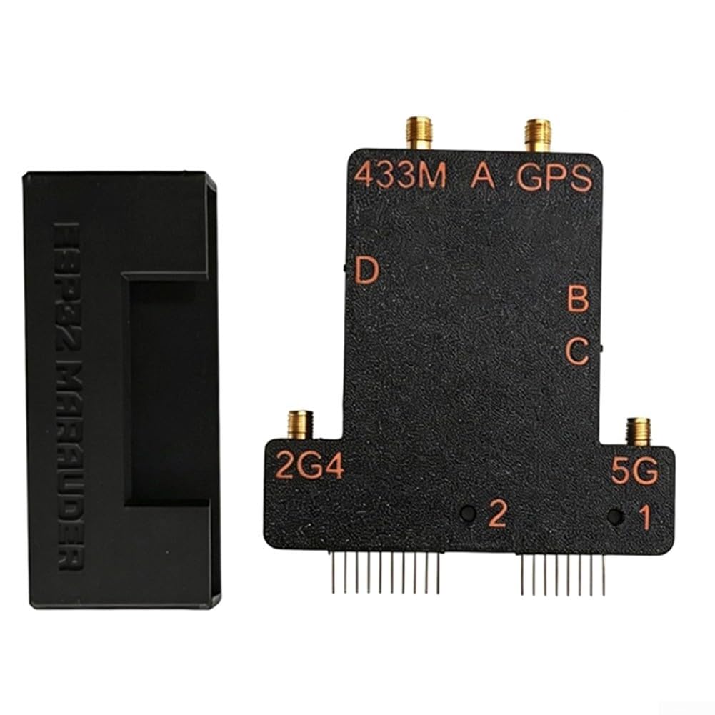 Para esp32-C5 Wi-Fi GPS placa de expansión para Flipper para cero - Módulo RF de 433 MHz con pantalla de 2.8 pulgadas y antena de alta ganancia - Herramienta de depuración para desarrolladores (negro)