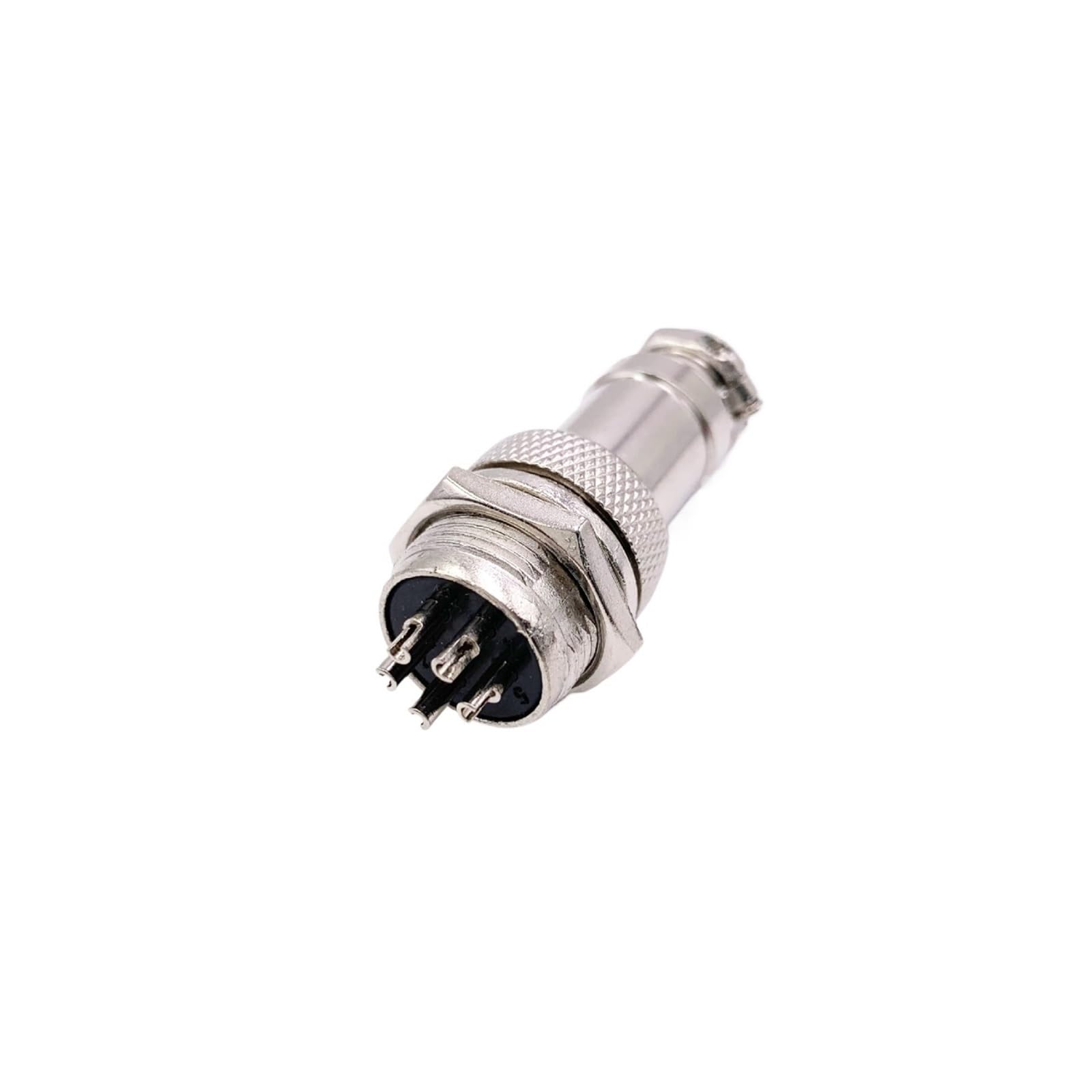 Conector GX16-5P aéreo y fijo de 5 pines con enchufe antiseguridad
