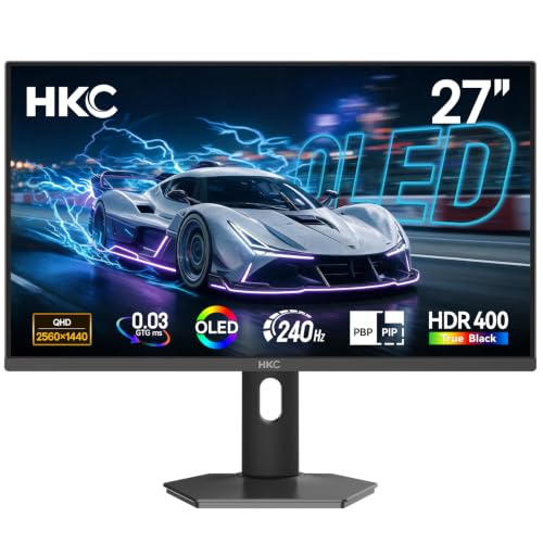 HKC 27 Zoll OLED Gaming Monitor 240Hz QHD 2560×1440, HDR True Black 400 – Ansicht 1