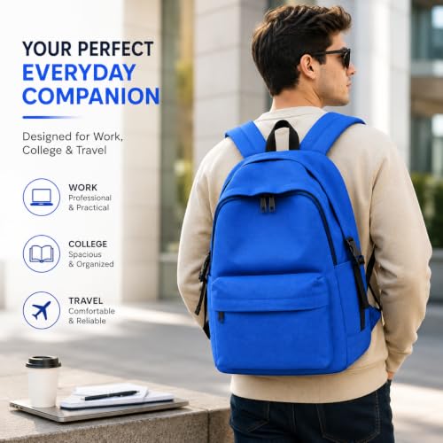 Image of 30L Waterproof 14 Inch Laptop Backpack for School, College, Office, Travel and Hiking Spacious Lightweight Daypack with Multi-Compartment Storage for Men and Women