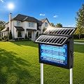 OnBeam Solar Bug Zapper Outdoor, Dual Solar Powered 4500V Mosquito Killer