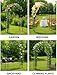 Adorox 7.8ft Garden Arch Trellis for Climbing Plants, Metal Arch Frame, Pumpkin Archway Outdoor Garden Arbors and Arches for Halloween Christmas Birthday Party Baby Shower Decoration(Black)