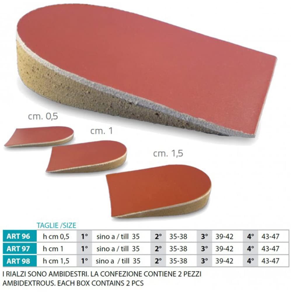 Orione OK PED Safte Rialzo tallone per dismetria h 1,5 cm - 1 paio Size 35-38