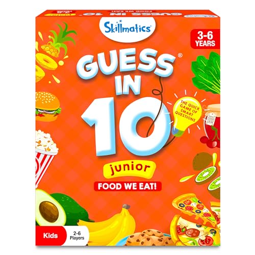 Image of Skillmatics Guess in 10 Junior Food We Eat for Kids, Boys, Girls, and Families Who Love Card Games, Board Games and Educational Toys, Travel Friendly, Gifts for Ages 3, 4, 5, 6
