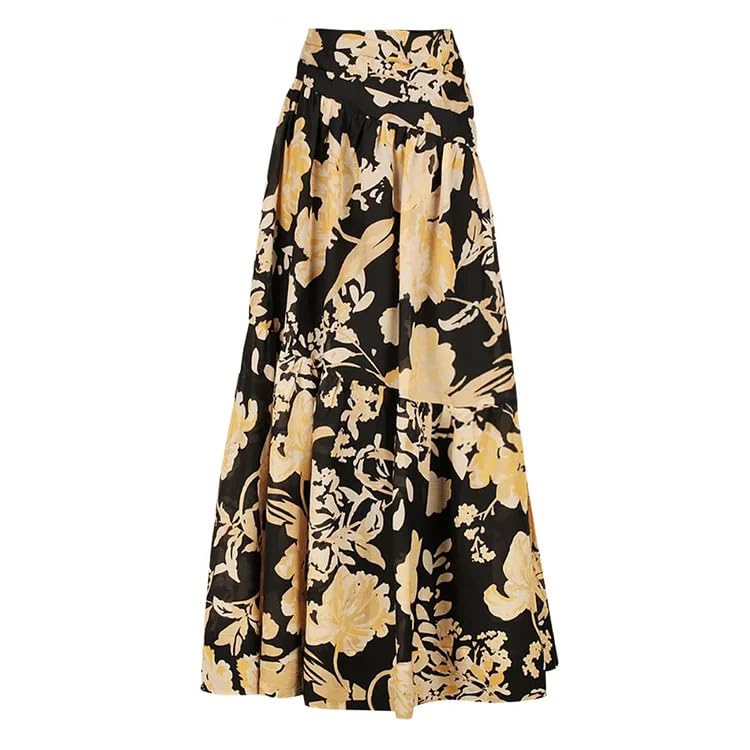 Image of AARAM Stylish Premium Women's One Piece Swimsuit with Cover Ups Wrap Skirt Sarong Floral Print Monokini Tummy Control Swimwear, Printed Costume Women Beach Wear