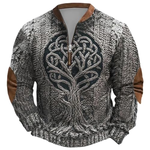 Sweat homme pull coton col rond décontracté chaud automne hiver sport A151