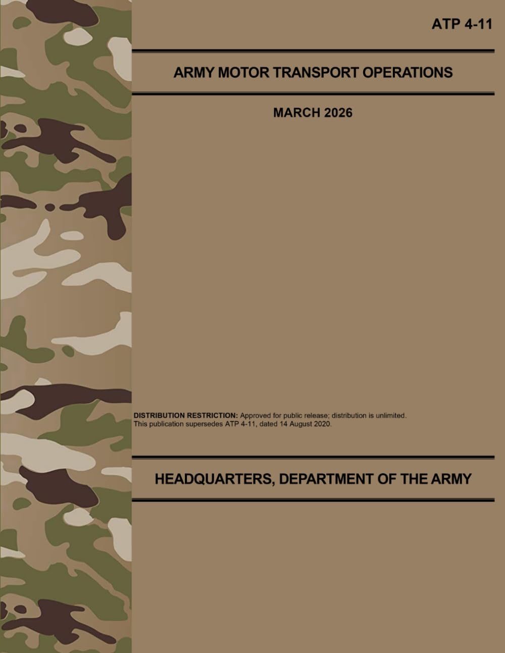 ATP 4-11 Army Motor Transport Operations - Mar. 2026