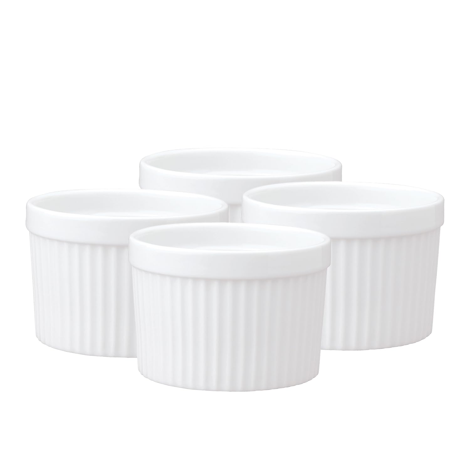 HIC de profundidad Souffles, porcelana, 7 cm x 9,5 x, Capacidad de 235 ml, conjunto de 6