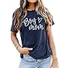 Boy-Mom-Shirt-for-Women-Mom-Shirts-Mother-Gifts-T-Shirt-Mom-of-Boys-Funny-Tops-Tees Boy Mom Shirt for Women Mom Shirts Mother Gifts T Shirt Mom of Boys Funny Tops Tees (Blue-A, Large)