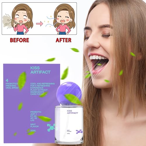 Probiotic Oral Spray,Probiotisches Mundspray für Lang Anhaltende Frische,Alkoholfreies Mundspray für die Mundpflege,Atemfrisch-Sprays,Praktische Atemsprays in Reisegröße,für Männer und Frauen (2) – Bild 8