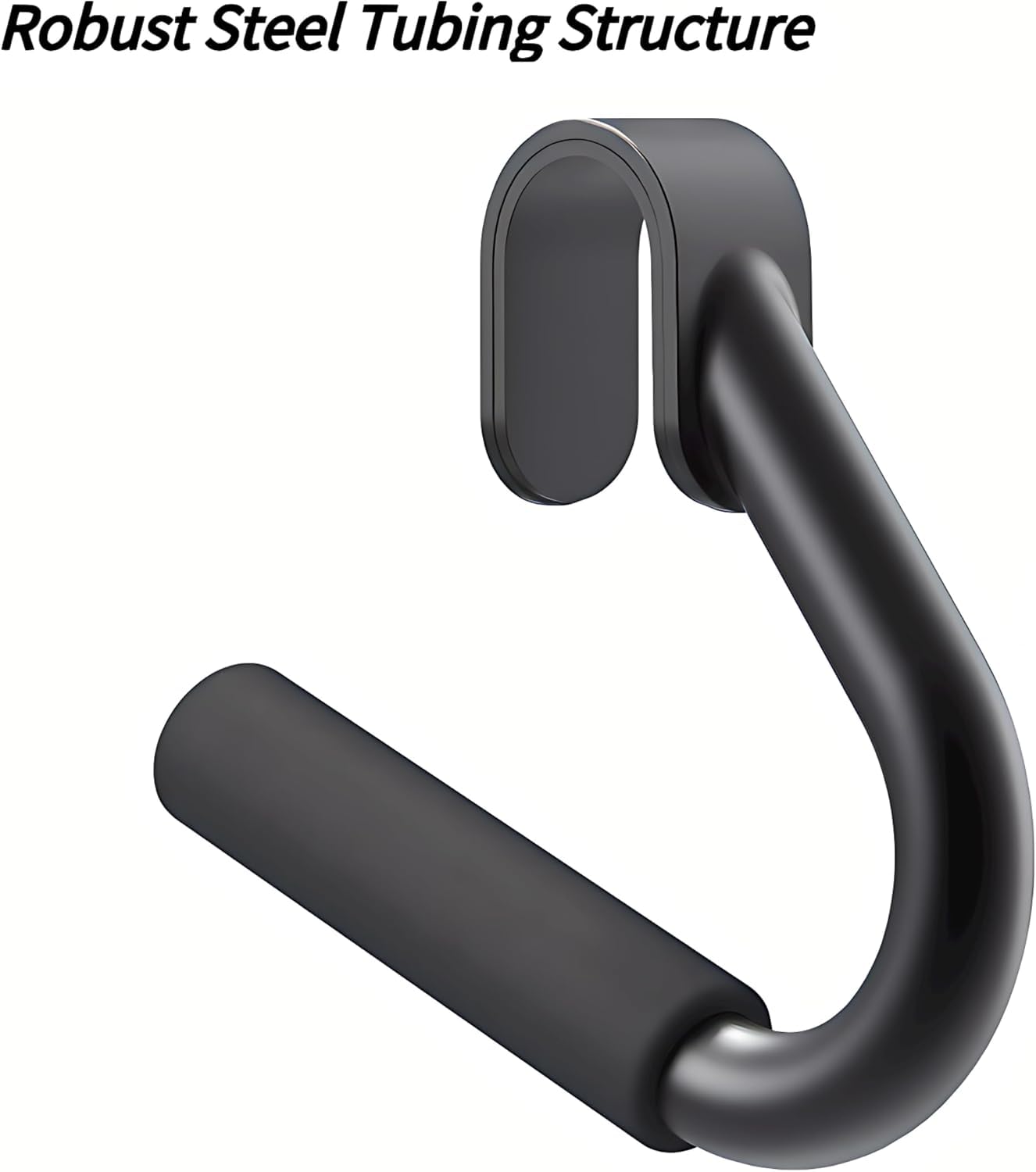 SELEWARE Poignée multifonctionnelle Hadles, tube en acier robuste, poignée neturale, fixations pour barres de traction, haltères longues et bandes de résistance, poignées confortables recouvertes de