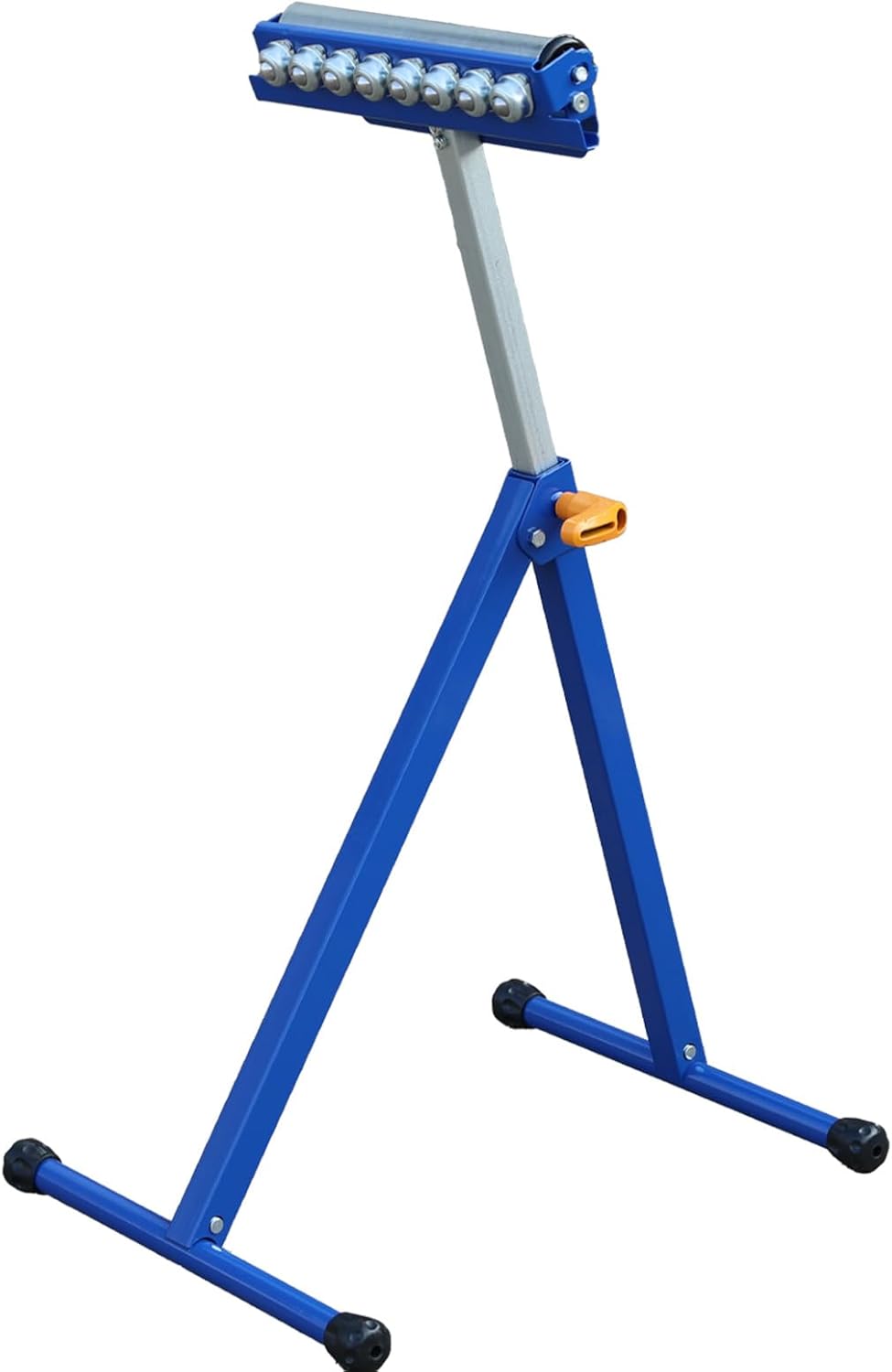 Soontools V-Shaped Triangle Roller Stand for Woodworking - 176 Lbs Load Capacity, Adjustable Height 27.56-43.31 Inches, Stable Stainless Steel Roller Ideal for Table Saw, Miter Saw