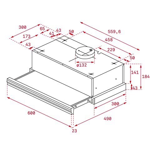 TEKA Campana Extractora Integrada 60 cm, 3 Velocidades, Motor Doble, Sistema de Recirculación de Aire, Filtro de Carbón, de Acero Inoxidable, CNL 6415 - Imagen 5