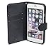 iPhone 6 (4.7”) Wallet Case w/ Wrist Strap by Mercury,FREE Screen Protector , Black Premium PU Leather, Stand Feature, [12 month No-Hassle Guarantee] ID / Credit Card Slots and Inner Pocket, For Men & WomenBest Value!