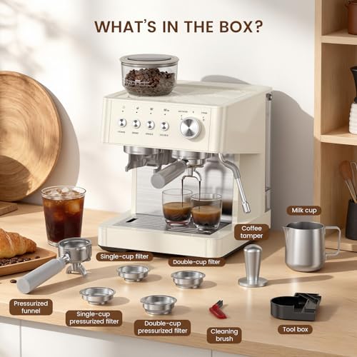 Professional Espresso Machine with Milk Frother