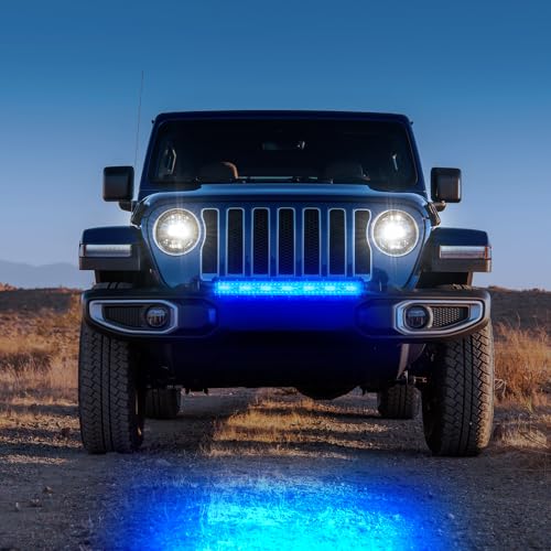 Image of Nilight 20 Inch LED Light Bar Blue Triple Row 420W Spot & Flood Combo 42000LM Driving Boat Off Road Lights Fishing Hunting Emergency Safety Lights for UTV Pick-up Van Tractor