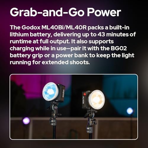Image of Godox ML40R ML40 R Full Color RGB Portable LED Video Light