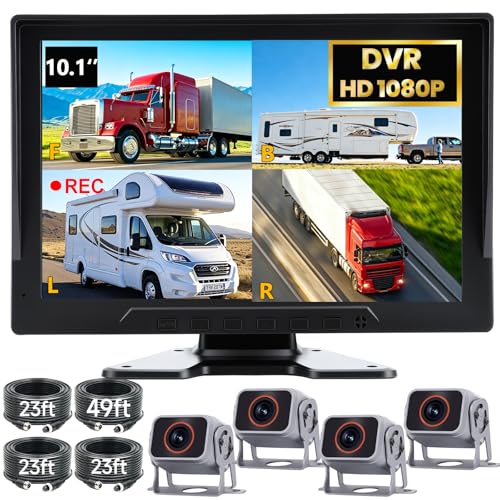4-Channel Wired Backup Camera System
