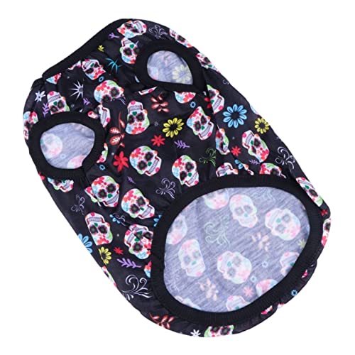 Toyvian 1 Pieza suéter para Mascotas Pijama de Perro Camisa de Perro para Perros pequeños Abrigo para Perros Trajes de Vacaciones de Perros Suministros de Fiesta de Cachorros Tela Blanco