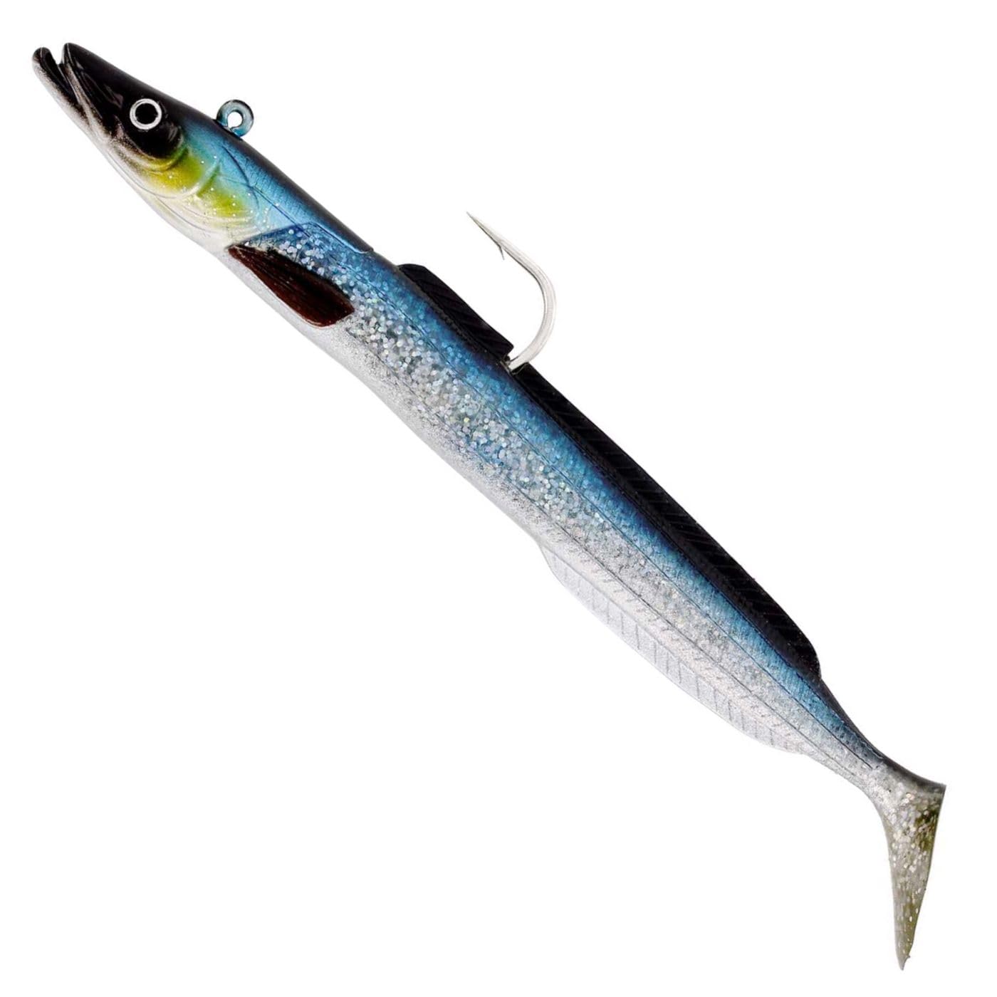 Westin Sandy Andy Jig 14 cm, 32 g, 1 Jig Head + 2 Rubber Fish, Colour: Bluetooth โ image 1