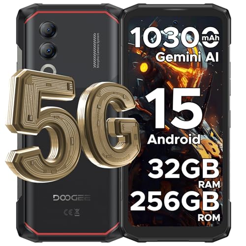 DOOGEERugged Blade 20 Turbo Rugged Smartphone 5G, 32GB + 256GB/TF