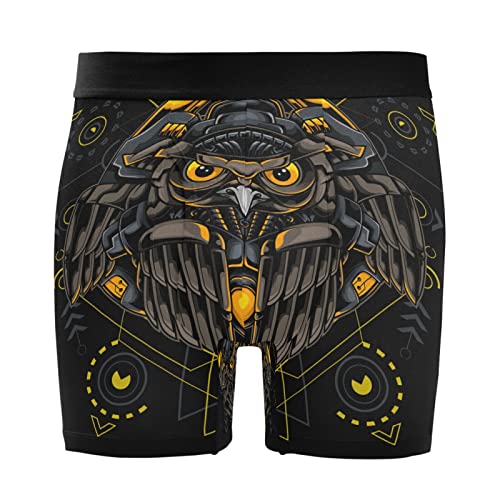 Calzoncillos bóxer para hombre Vnurnrn con diseño de búho y pájaro pack de 2 de ropa interior