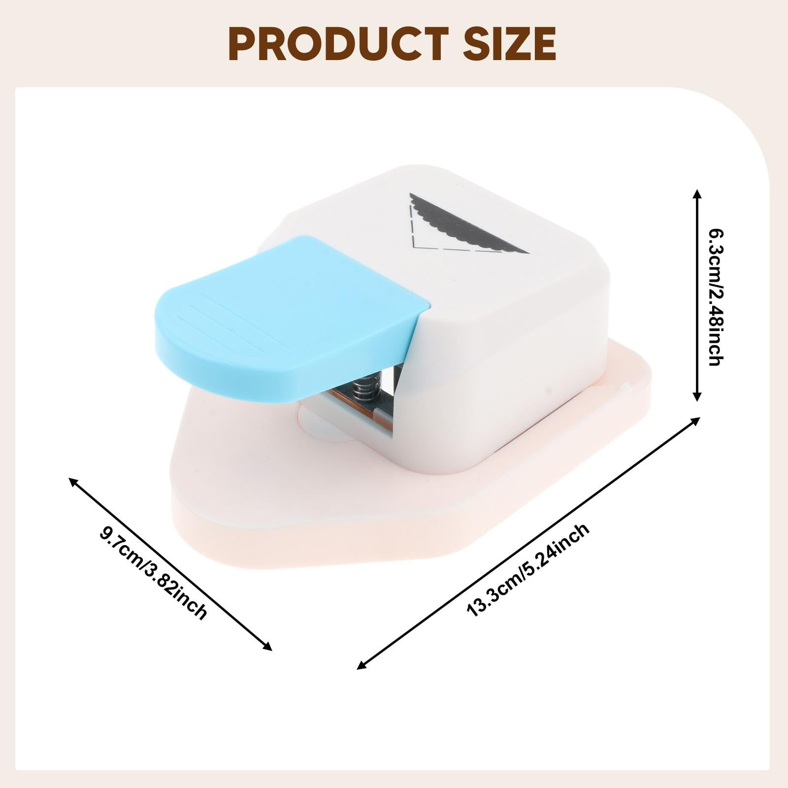 Perforatrice per Carta, Perforatrice per Angoli a Triangolo, Ideale per Lavori Creativi, Biglietti D'auguri E Scrapbooking. Realizzata in PP E Met, Fiore Dell'ingranaggio
