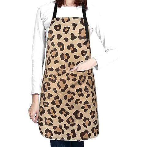Perinsto Leopard Print Waterproof Kitchen Apron thumbnail