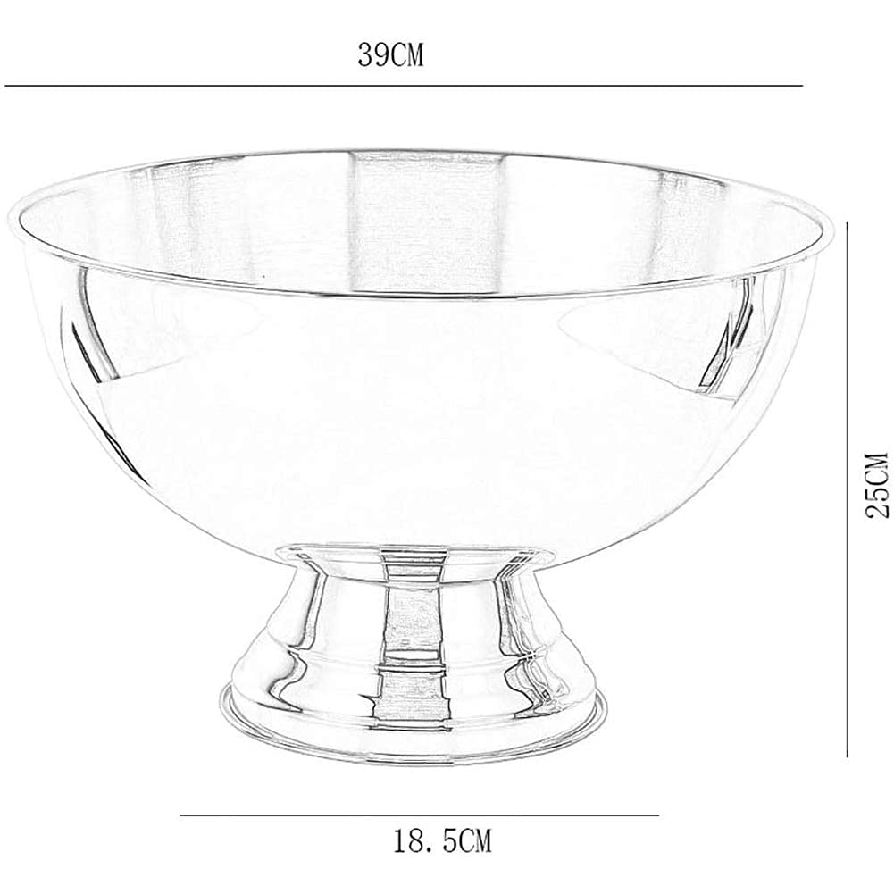 Cubo de Hielo de Acero Inoxidable 304, Cubo de Hielo para champán de 13,5 l, Cubo de enfriamiento para Botellas de Vino y champán, Cubo de Hielo de Acero Inoxidable Pulido.