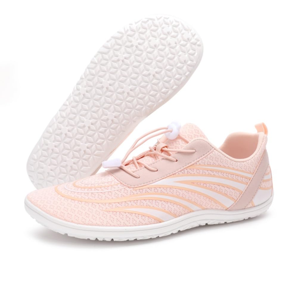 Barefoot Shoes for Women Minimalist Non-Slip Cross Training Wide Toe Box Lightweight Zero Drop Sole Quick Dry for Beach Hiking Walking Running Outdoor (Pink,7)