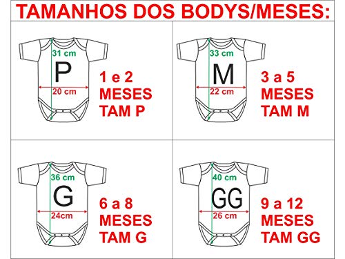 Kit Body de Bebê Mês Aniversário Carrinhos 12 Bodies