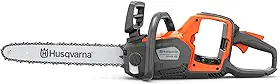 Husqvarna Motosserra elétrica sem fio Power Axe 350i, 45 cm com motor sem escovas e potência de corte superior silenciosa, ferramenta simples