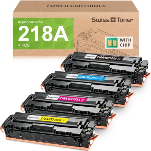 Image of 218A Toner Cartridges 4 Pack Compatible Replacement for HP 218X 218A Toner Color LaserJet Pro 3201dw MFP 3301fdw 3301sdw 3301cdw Printer (Black /Cyan /Yellow /Magenta)