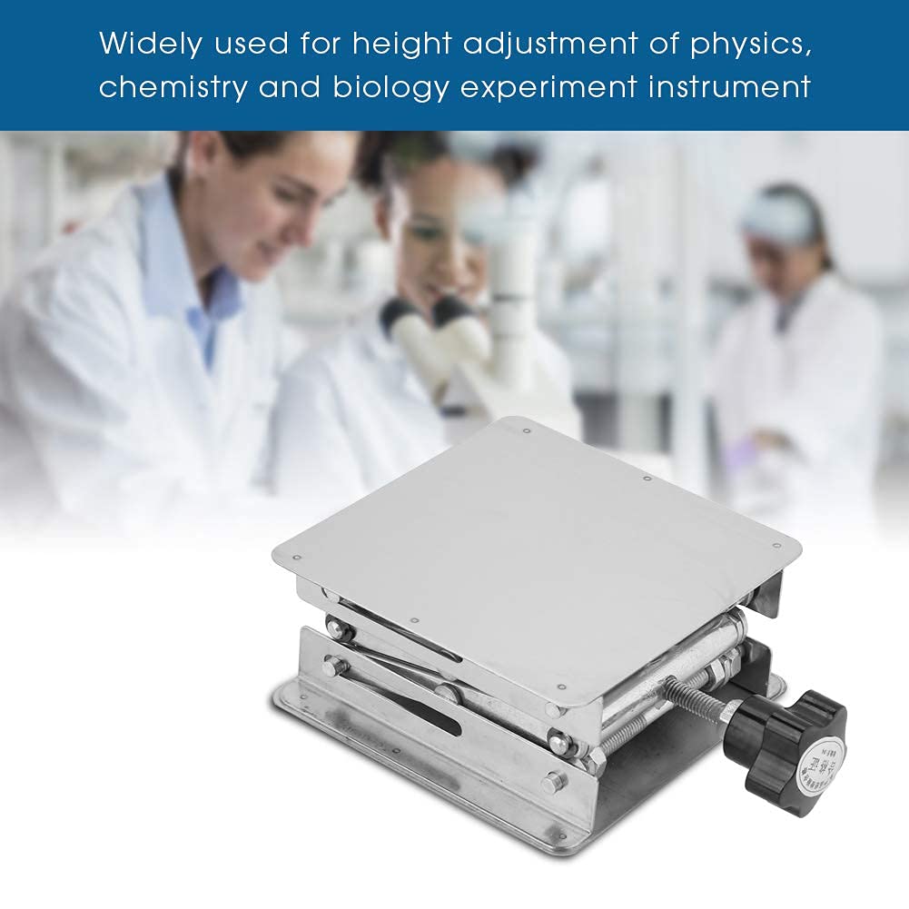Plataforma Elevadora de Tijera, Soporte de Acero Inoxidable Anticorrosión para Experimentos de Física