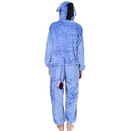 TOHYOZIJ Unisex Adult Onesie Pajamas, Plush Cosplay Animal One Piece Halloween Carnival Costume Sleepwear Homewear (UK, Alpha, S, Regular, Regular, Donkey) - Image 2