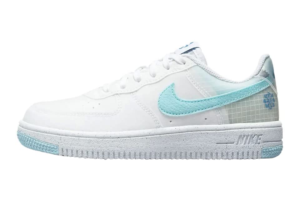 Nike Little Kid's Force 1 Crater White/Copa-Riftblue-Volt (DH4087 100) - 11