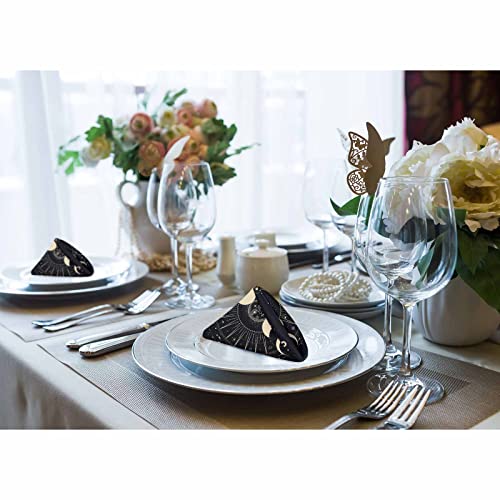 Mxocom Moon Sun Cloth Napkins Set Of 4 Star Galaxy Zodiac Signs Moonlight Esoteric Astrology Nature Science Dinner Napkins Washable For Home, Parties, Weddings And Banquet 18 X 18 Inch #TOP5