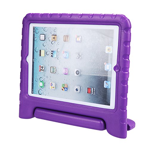Newstyle Apple Ipad 2 3 4 Shockproof Case Light Weight Kids Case Super Protection Cover Handle Stand Case For Kids Children For Apple Ipad 4, Ipad 3 & Ipad 2 2Nd 3Rd 4Th Generation (Purple) #TOP4
