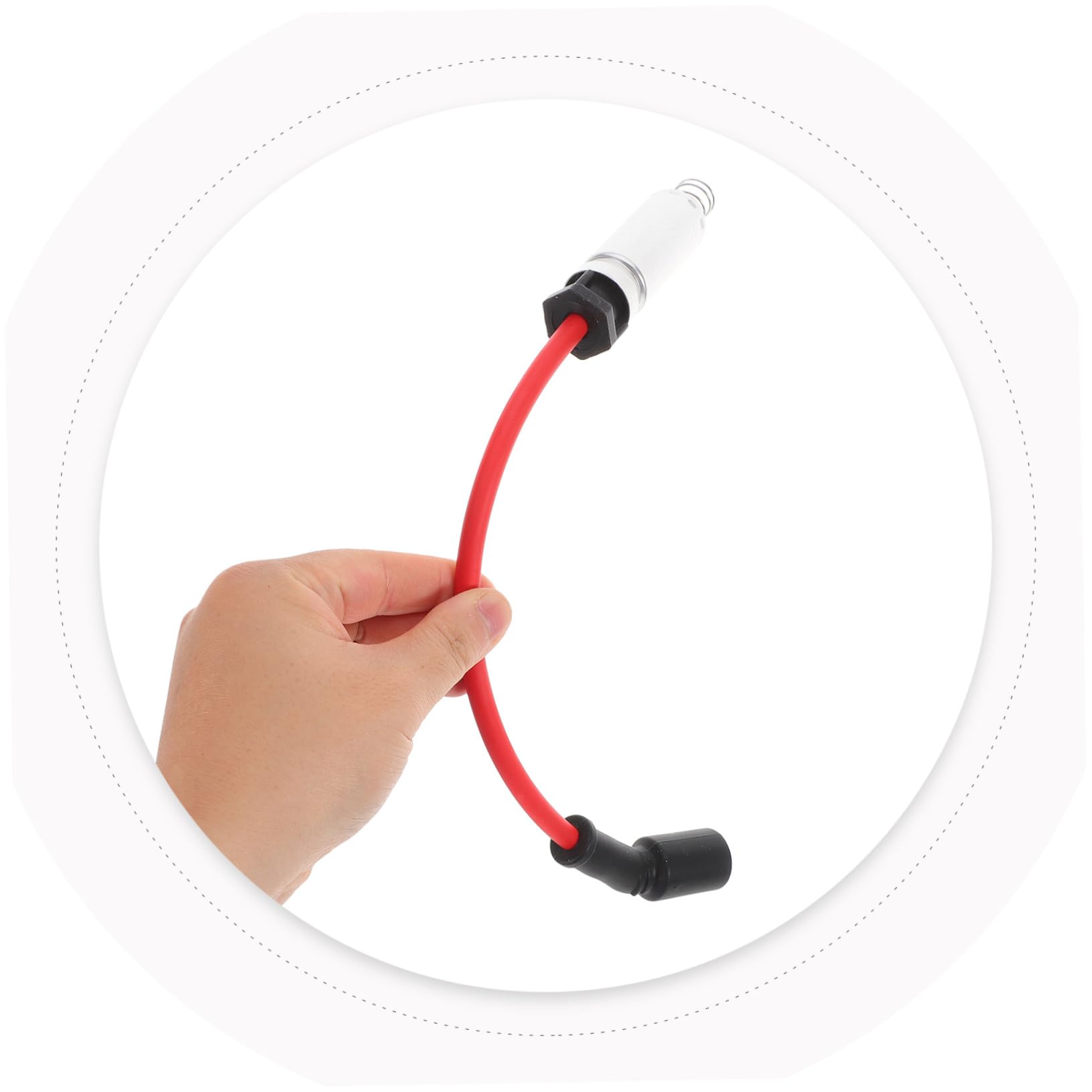 Juego de Cables de Encendido de Bujías de Alta Temperatura 8 Piezas para Motor de 8 Cilindros Compatible con Motor de Gasolina Mejora Rendimiento Motor Coche Automotriz