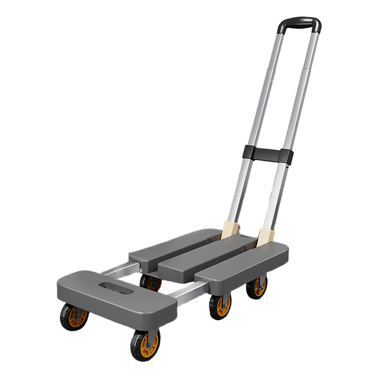 LKLNKVL Handcart, Retractable Chassis, Adjustable Pull Rod, Strong and Durable, Suitable for Moving, Travel, Shopping(Gray)