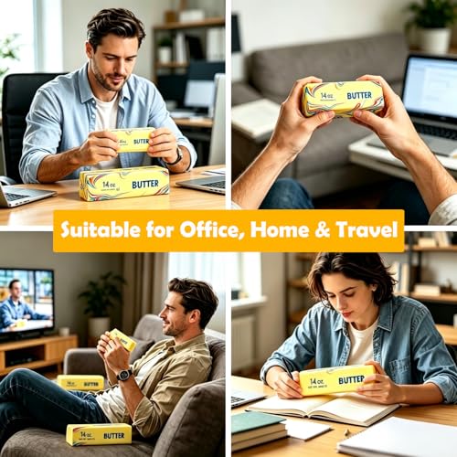 9.5in Big Butter Squishy, Giant Rainbow Butter Squishy, 14oz Jumbo Slow Rising Squeeze Toy, Stress Relief for Adults, Perfect for Office, Desk, Classroom, Home, Travel & Party Favors - Image 7