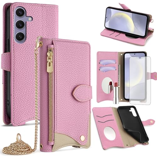 Étui portefeuille Samsung S24 Plus antichoc avec porte-cartes