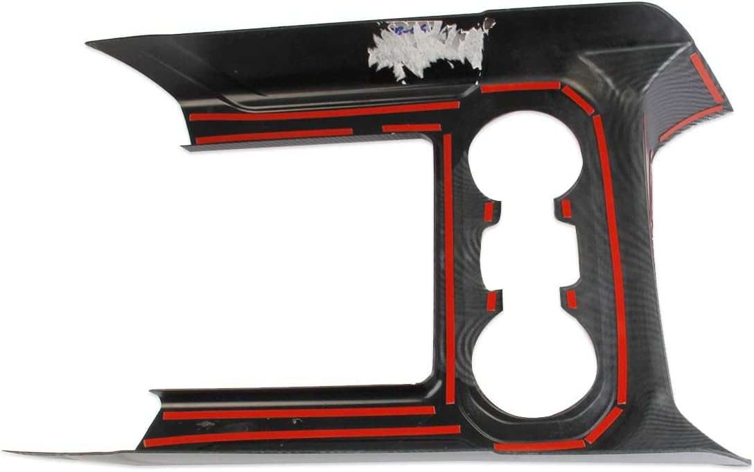 Carbon Fiber Center Console Front Cup Holder Cover Trim for 2019-2021 Chevy Silverado 1500/GMC Sierra 1500 for 2020-2023 Sierra/Silverado 2500 3500 HD