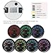 110mm Motor 3 in 1 Gauge RPM Tachometer REV Counter Hourmeter Oil Pressure 0-150PSI Water Temp 100-250°F with Adjustable Backlights 12V for Car Motorcycle Boat Yacht (Black&Black, 0-8000 RPM)