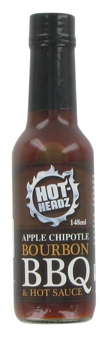 Apple Chipotle Bourbon BBQ and Hot Sauce With Naga Chilli & Chipotle Peppers. Sweet, Smoked & Spicy Bourbon BBQ Hot Sauce For Dips, Glaze, Marinades & Rubs. Gluten Free & Vegan. (148 ml)